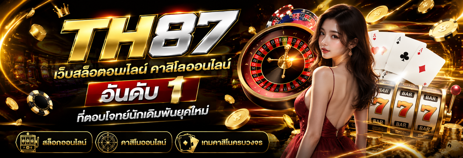 TH87 เว็บสล็อตออนไลน์ คาสิโนออนไลน์ อันดับ 1 ที่ตอบโจทย์นักเดิมพันยุคใหม่